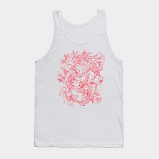 Red Koi - Aesthetic Oriental Koi Fish Gift Tank Top